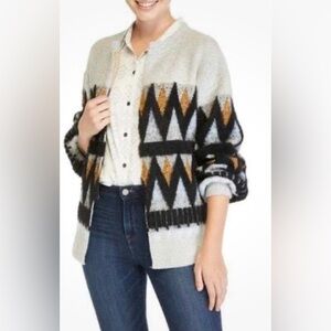 New Directions Geometric Cardigan NWT